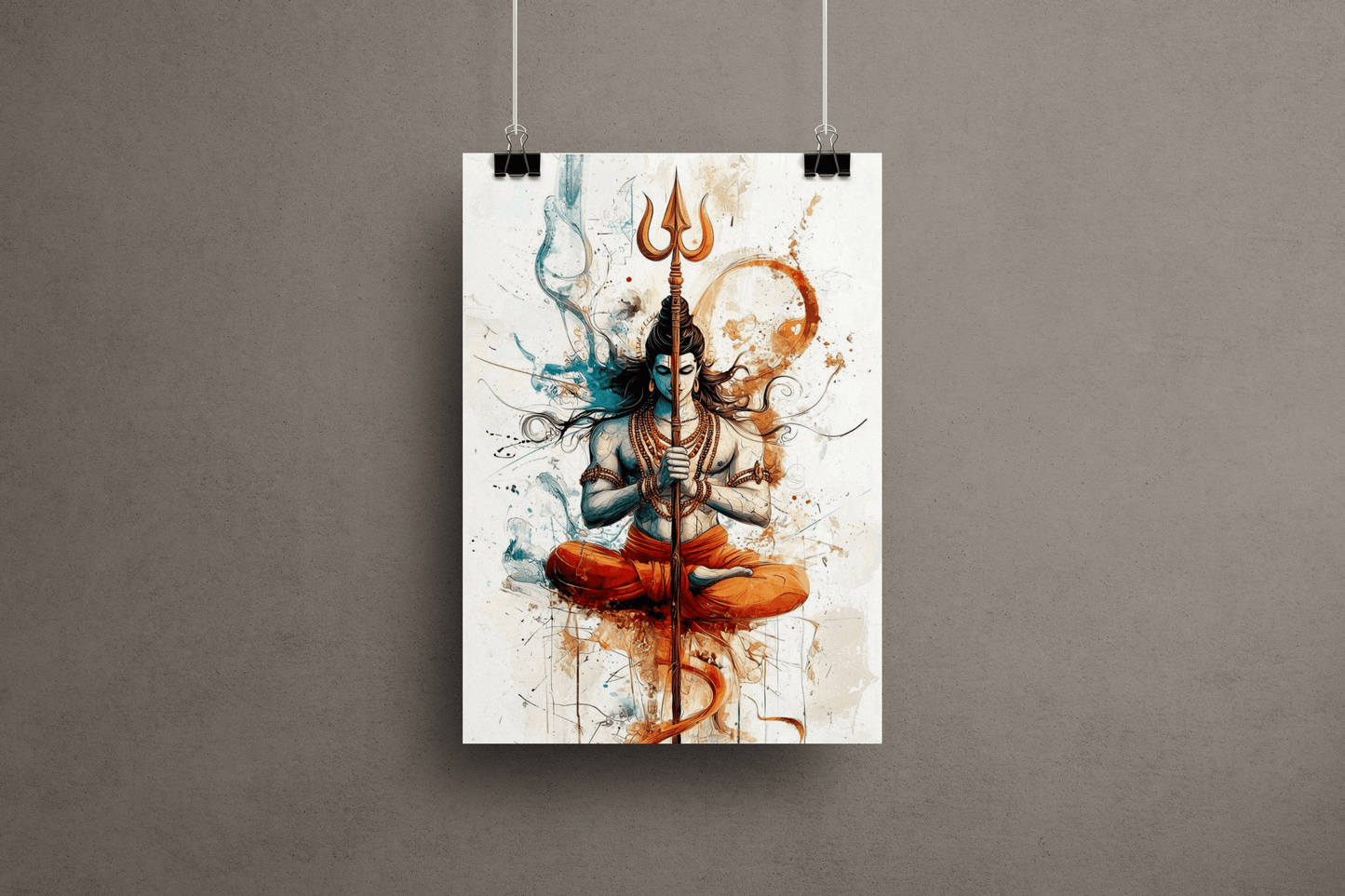 Mahadev in Dhyan | Lord Shiva in Dhiyan | Poster