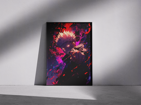 Yuji Itadori Jujutsu Kaisen Anime Poster