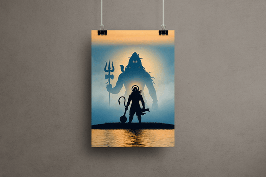Lord Hanuman with Lord Shiva | Mahabharata | Poster