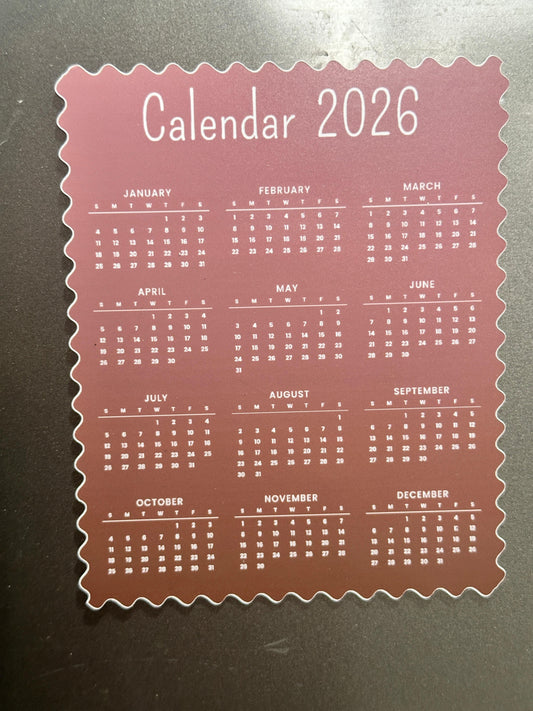 Magnetic Calendar 2026 Set of 2