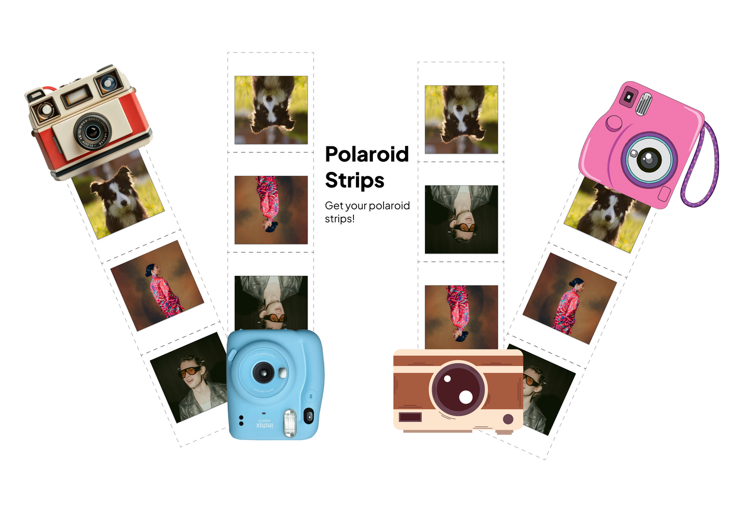 Polaroids Strips Customised