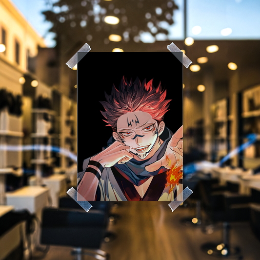 Yuji Itadori Jujutsu Kaisen Anime Poster